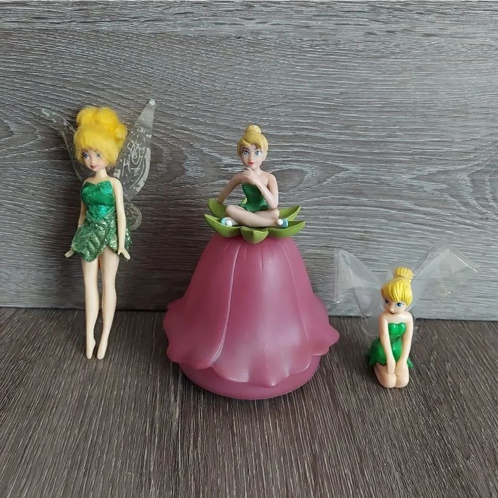Disney Thinker Bell Doll Figure Bundle 3pc
